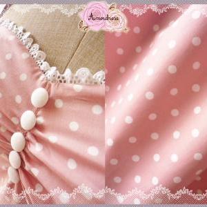 Cute Pale Pink Dress Tea Length Dress Classic..