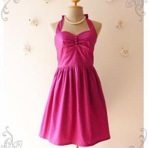 Purple Dress Vintage Style Dress Handmade Vintage..