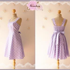 Pastel Purple Summer Dress Bridesmaid Dress..