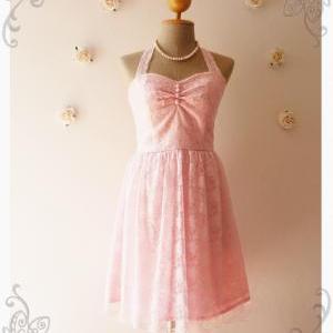 Pink Lace Dress Vintage Inspired Lace Dress Party..