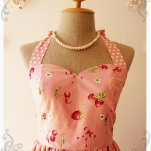 Vintage Inspired Dress Tea Dress Pretty Pink..