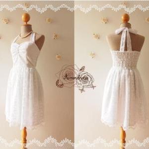 White Lace Dress Vintage Inspired Lace Dress Party..