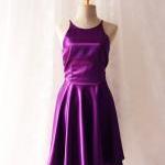 Party Queen Purple Violet Party Dress Bodice Open..