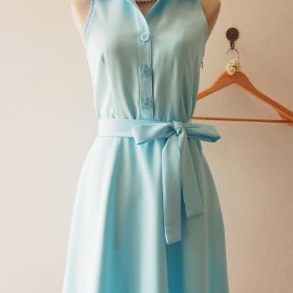 Baby Blue Dress, Blue Summer Dress,..