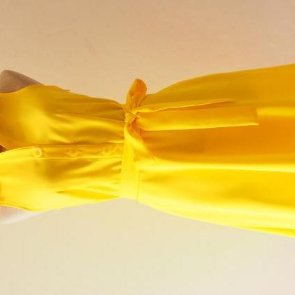 Yellow Bridesmaid Dress, Bright Sunshine Yellow..