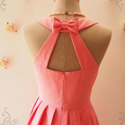 Love Potion - Rose Pink Dress,pink Bridesmaid..