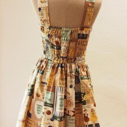 Summer Dress, Vintage Retro Dress, ..