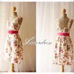 Blooming - Exotic Floral Dress Whit..