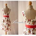 Blooming - Exotic Floral Dress White Dress With..