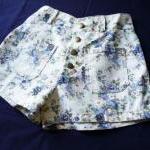 High Waist Shorts Floral Shorts Cre..