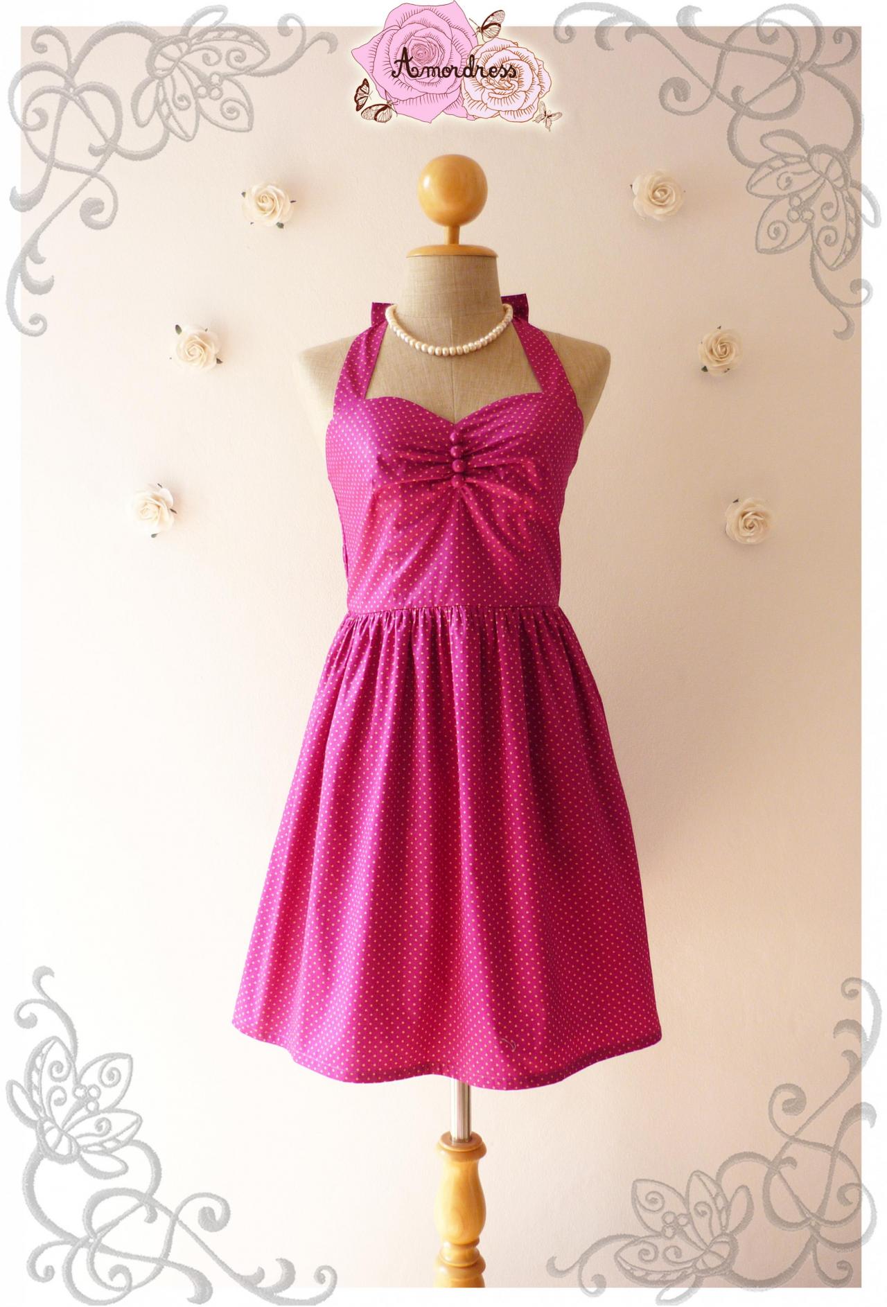 Purple Dress Vintage Style Dress Handmade Vintage Inspired Party Dress Bridesmaid Dress Rockabilly -size Xs, S, M, L, Xl-