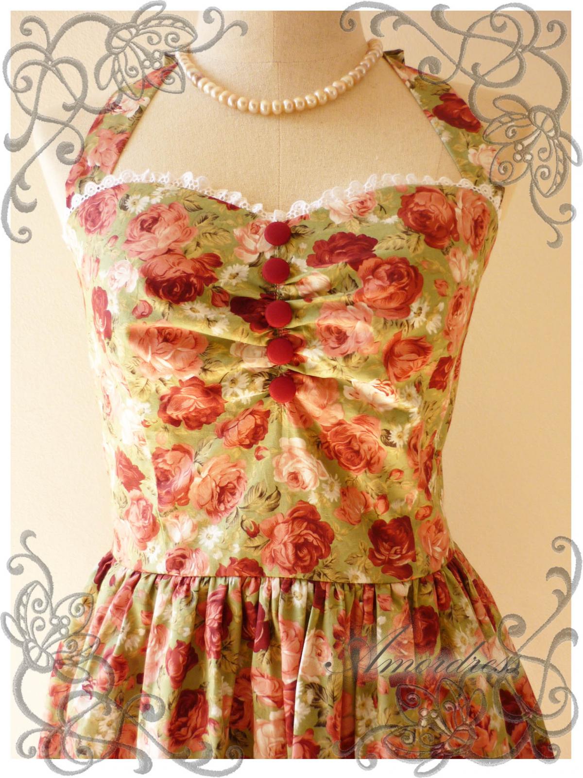 Vintage Inspired Dress Party Bridesmaid Holiday Summer Dress..once Upon ...
