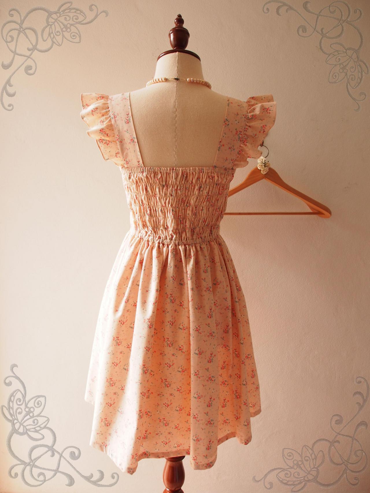 Louisville Peach Floral Dress