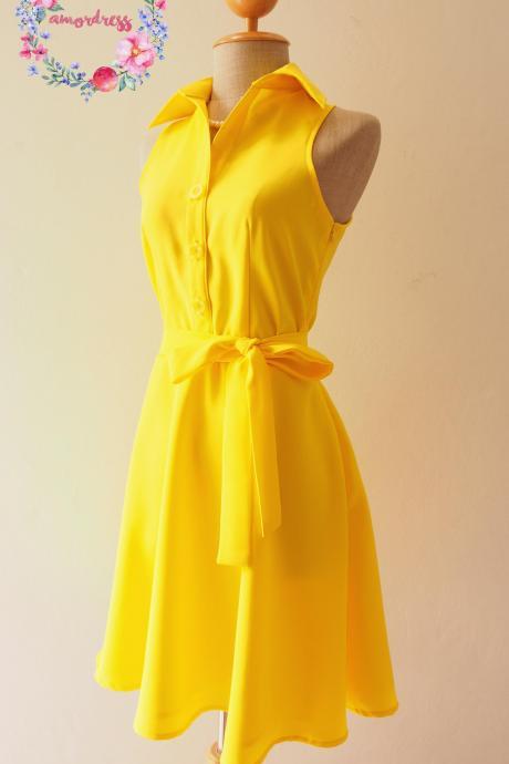 bright yellow sundress