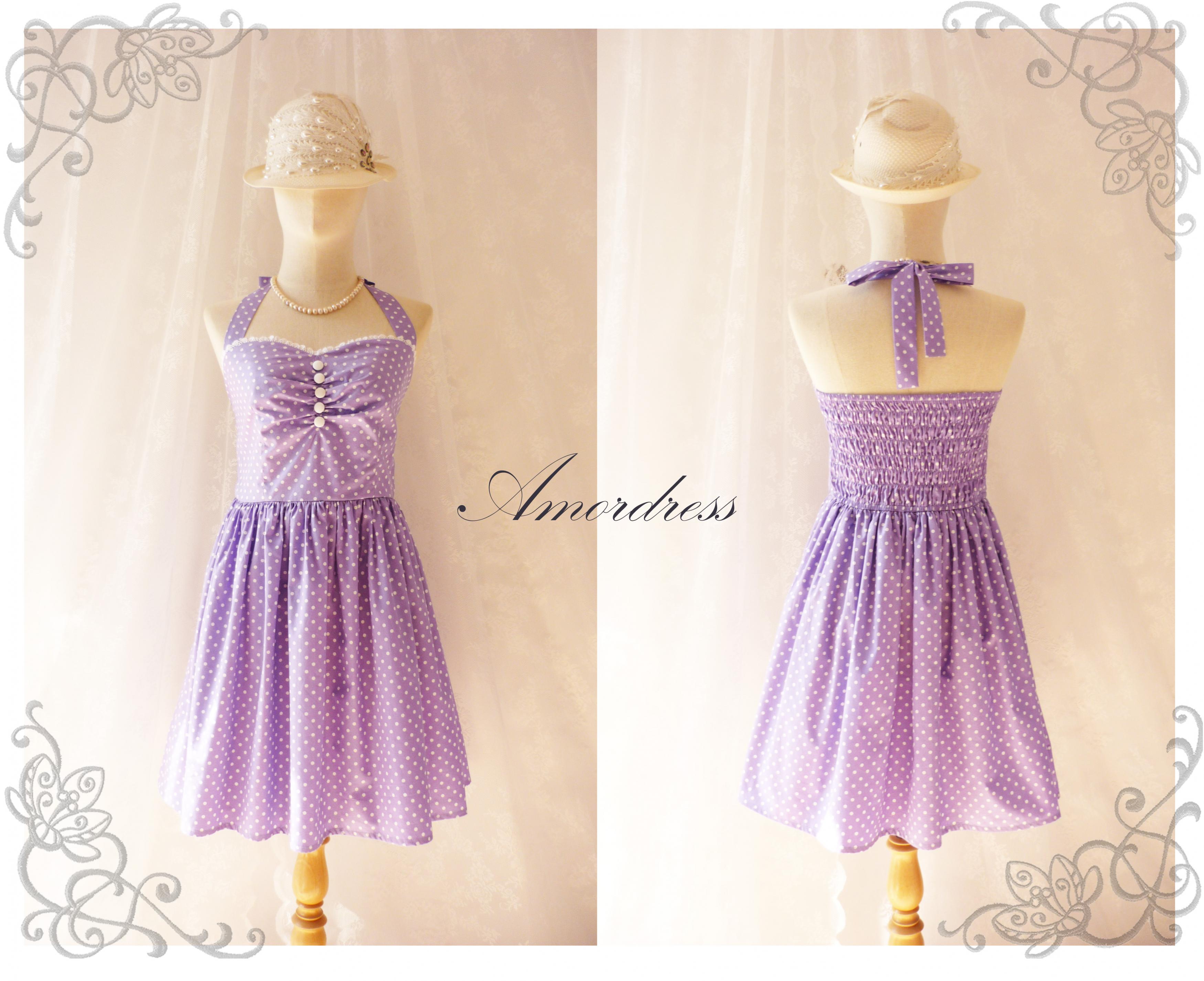 purple tea dress